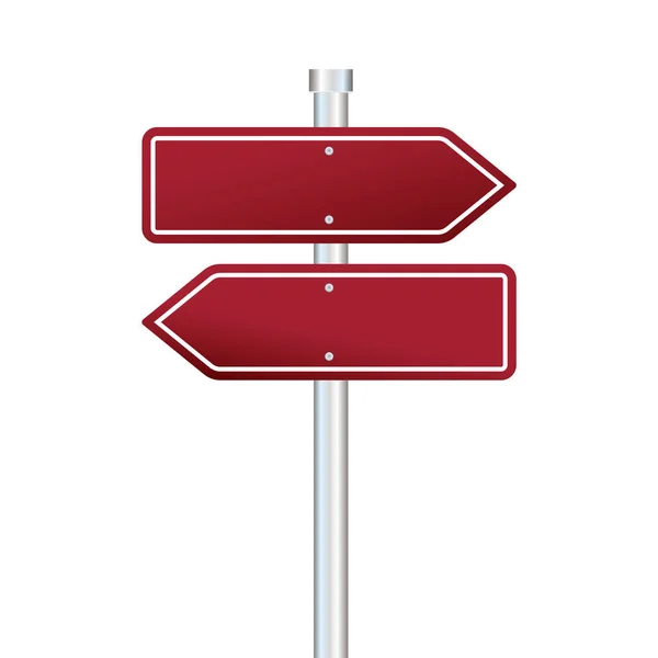 Знак Стрелкой Красный Знак Дорожного Знака Дорожного Движения — стоковый вектор