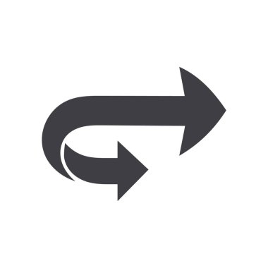 Ok simgesi. Büyüme işareti