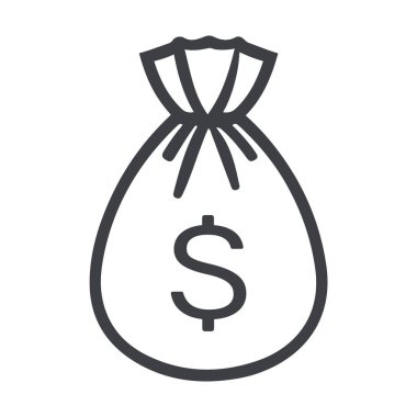 Dolar simgesi düz tasarım. Dolar işareti vektörü 