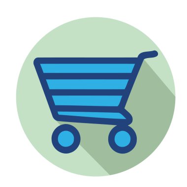 Alışveriş Aracı Simgesi Vektörü 