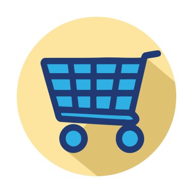 Alışveriş Aracı Simgesi Vektörü 