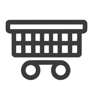 Alışveriş Aracı Simgesi Vektörü 