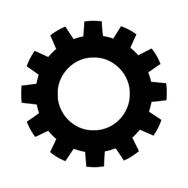 dişli ayarlama vektör simgesi 