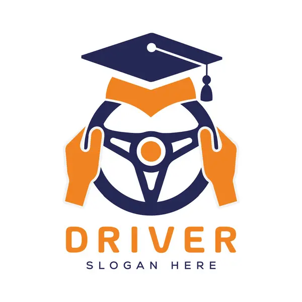 Sürücü logosu. sürücü okulu logosu