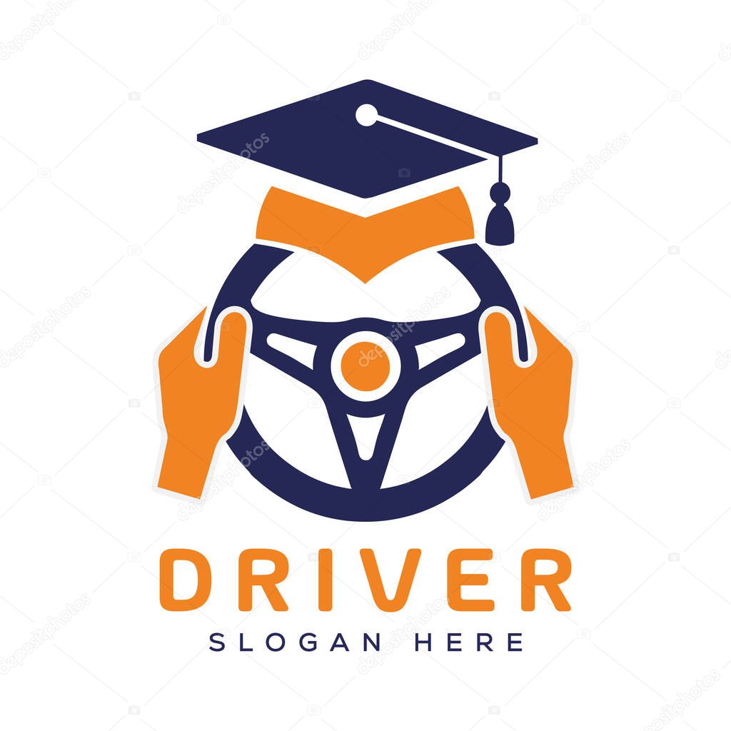 Driving logo. driving school logo