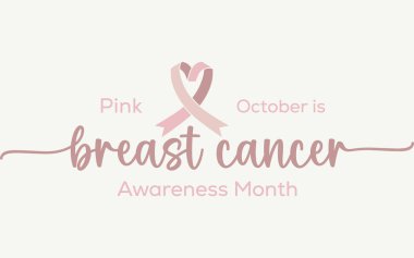  Pembe kurdele. Meme Kanseri Farkındalığı Ayı.