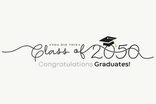 stock vector Class of  2050 . Congratulations graduates! Class of 2050 Graduation