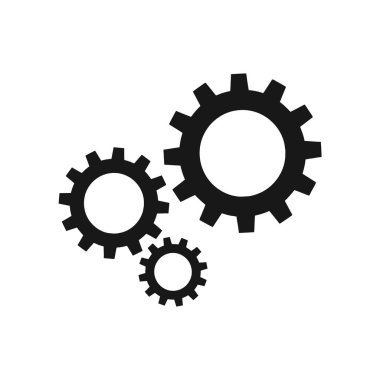 Makine dişlisi. Dişliler, seçenekler, tercihler simgesi.