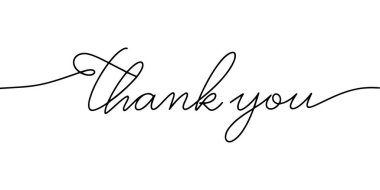 El yazısıyla yazılmış teşekkürler hat 