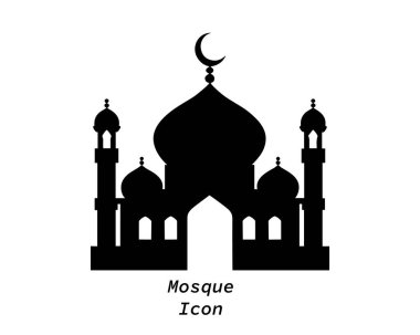 İslam Camii Siluet vektörü
