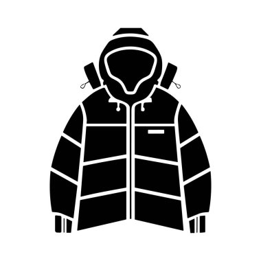 kış ceket vektör simgesi