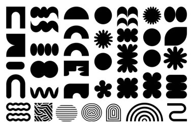  Geometrik Soyut Şekiller Vektör Koleksiyonu