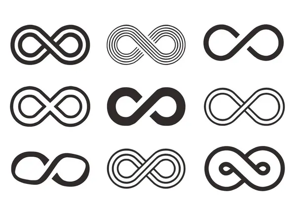 Sonsuzluk Döngü Sembol Vektörü Ayarları. sonsuzluk döngü simgesi