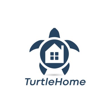 turtle home logo. creative turtle logo clipart