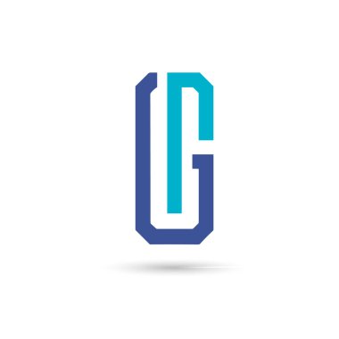 Modern G logosu. Geometrik G simgesi