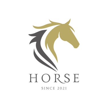 horse logo. horsehead vector.  horse silhouette clipart