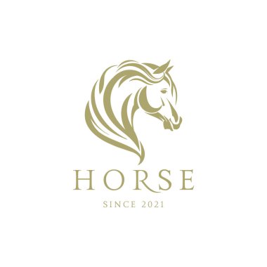 horse logo. horsehead vector.  horse silhouette clipart