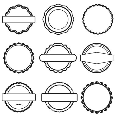 mühür kartı. Kaliteli mühür. retro rozet
