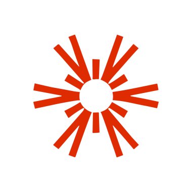 Soyut Yıldız patlaması Sembol vektörü