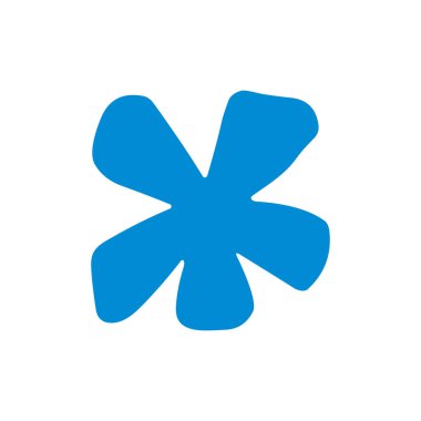 Soyut Mavi Asterisk Sembolü