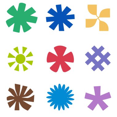 Soyut Mavi Asterisk Sembolü