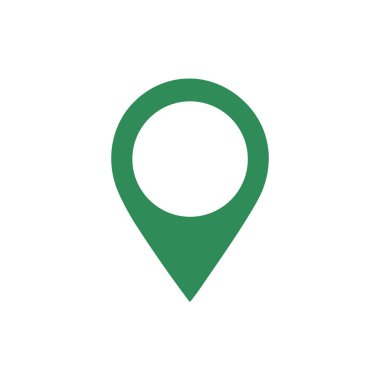 Harita ve navigasyon arayüzü için düz konum simgeleri