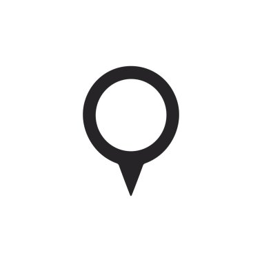 Harita ve navigasyon arayüzü için düz konum simgeleri