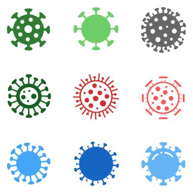 Virüs Simgeleri Koleksiyonu. Virüs simgeleri. bakteri sembolleri