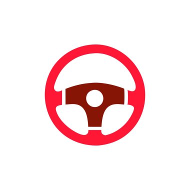 Direksiyon ikonu. Araba kontrol vektörü. Otomotiv logosu. direksiyon vektörü