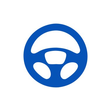 Direksiyon ikonu. Araba kontrol vektörü. Otomotiv logosu. direksiyon vektörü