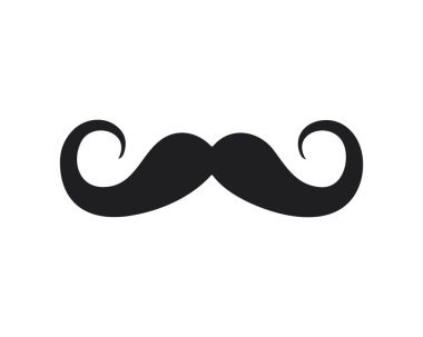 Bıyık ikonu. Bıyık silueti. bıyık vektörü