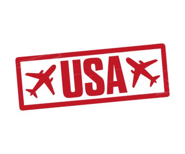 ABD seyahat pulu vektörü