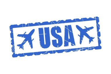 ABD seyahat pulu vektörü