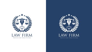 Adalet vektörü. Hukuk vektörü. Avukat logosu. Avukat logosu. adalet vektörünü ölçeklendirir