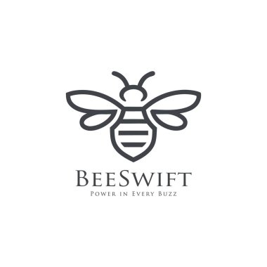  bee logo. honeybee icon. bee vector clipart