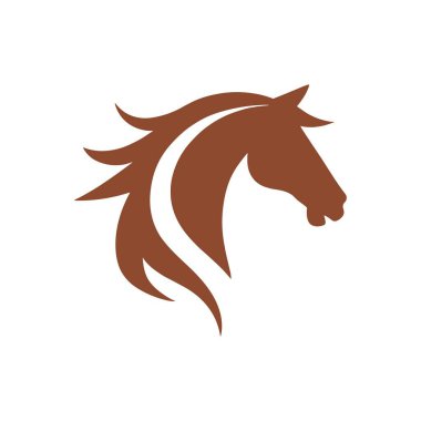 Aygır logosu. At kafası vektörü. At silueti. Siyah at vektörü. At amblemi.