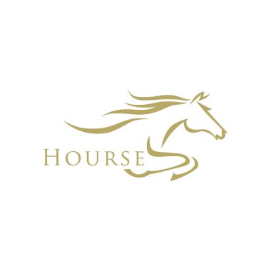 Aygır logosu. At kafası vektörü. At silueti. Siyah at vektörü. At amblemi.