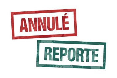 İptal edilmiş pul. rapor damgası