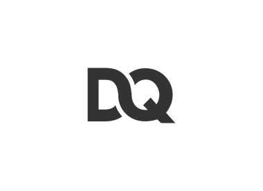 İş ve şirket kimliği için DQ Logo 'yu bağladı. Yaratıcı Harf DQ Logo Vektörü.