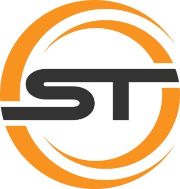 İlk ST harfi logo vektör şablonu tasarımı. Yaratıcı soyut harf ST logo tasarımı. Bağlı ST harfi logo tasarımı.