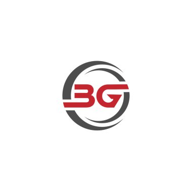 İlk harf BG logo tasarım vektör karanlık konsept ile Gay Circle element. BG harfi logo tasarımı.