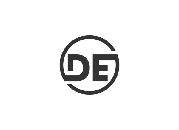 Deロゴデザインテンプレート ベクターグラフィックブランド要素 — ストックベクタ