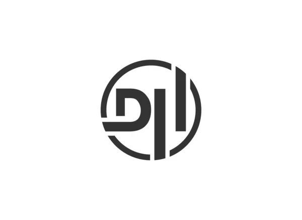 Dh会社の名前初期文字アイコン Dhモノグラム — ストックベクタ