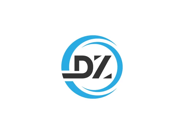 創造的な現代ビジネスタイポグラフィベクトルテンプレートと初期のDzの手紙のロゴ クリエイティブ アブストラクトレターDzロゴベクトル — ストックベクタ