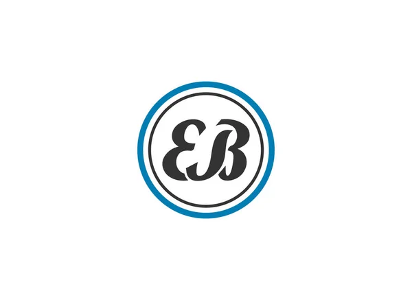 Logo Inicial Carta Con Tipografía Creativa Moderna Negocios Plantilla Vectorial — Vector de stock