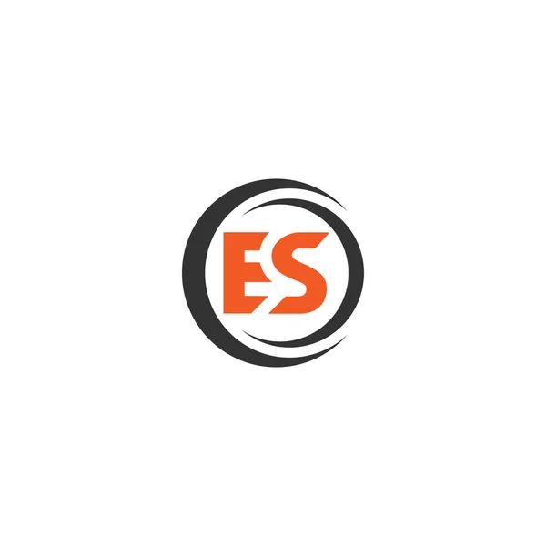 初期のEsレターリンクロゴ Creative Letter Modern Business Logo Vector Template 初期Esロゴテンプレートデザイン — ストックベクタ