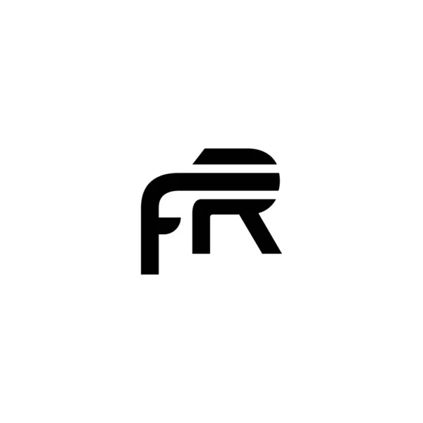 Sophisticated Modern Letter Initials Logo Design — Stock Vector