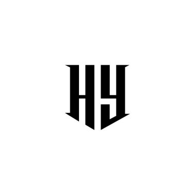 HY harfli yaratıcı monogram simgesi. Evrensel HY zarif lüks alfabe vektör tasarımı.