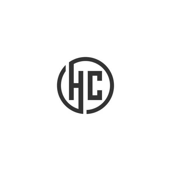 アイコン シンボルのHc文字ベクトルイラスト Hcイニシャルロゴ — ストックベクタ