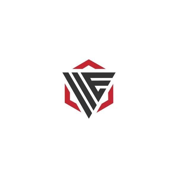 Letter Logo Ontwerp Linked Vector Template Initiële Vector Illustratie — Stockvector